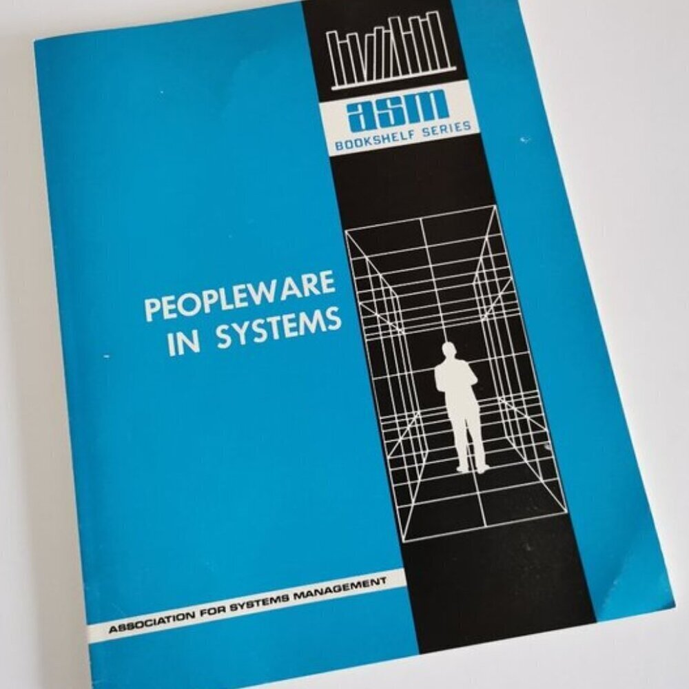 1976 Peopleware in Systems Book Vintage DAMAGED HR People Management ASM